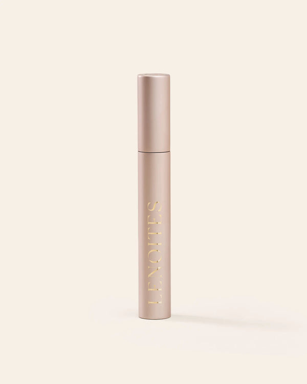 Lenoites Eyelash Activating Serum Mascara in rosé gold packaging.