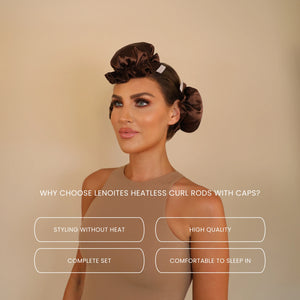 Heatless Curl Rods with Caps 3-Pack