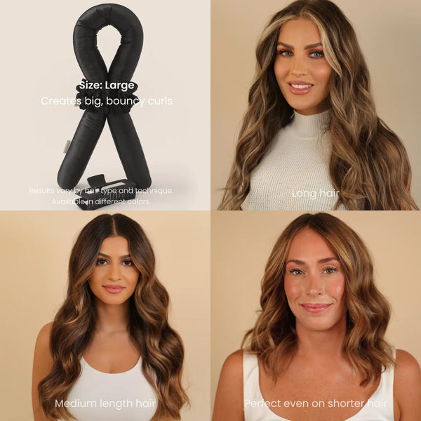 Heatless Curls in Mulberry Silk