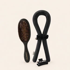 Heatless Curls + Wild Boar Hair Brush Set