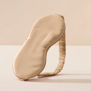 Mulberry Silk Sleep Mask from Lenoites in Beige