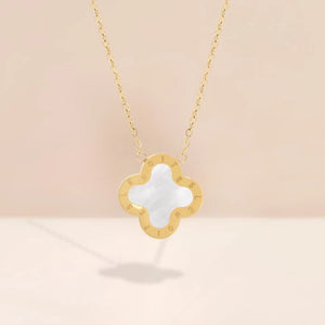 Necklace Gold White