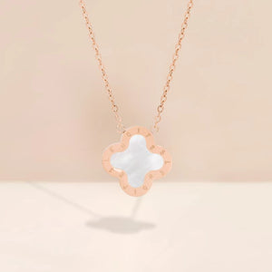 Necklace Rosegold White