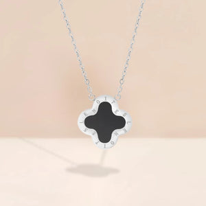 Necklace Silver Black