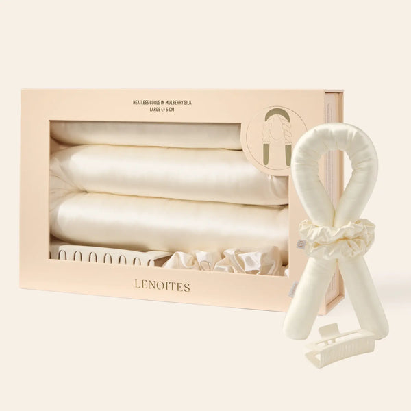 Heatless Curls in Mulberry Silk