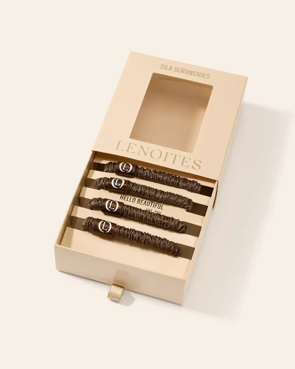 Mulberry Silk Skinny Scrunchies