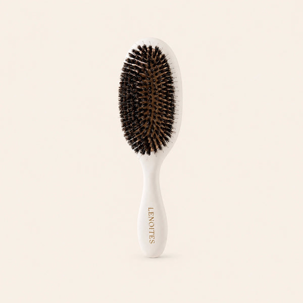 Wild Boar Hair Brush with Cleaning Tool
