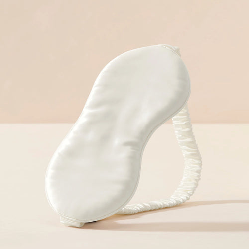 Mulberry Silk Sleep Mask from Lenoites in White