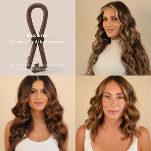 Heatless Curls in Mulberry Silk