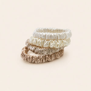 Mulberry Silk Skinny Scrunchies