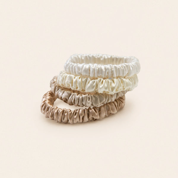 Mulberry Silk Skinny Scrunchies