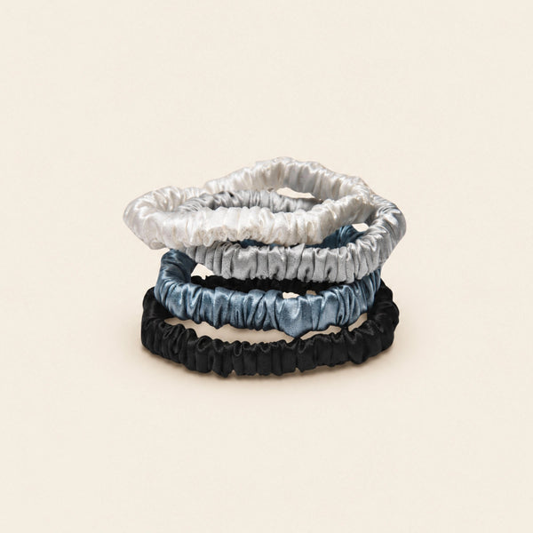 Mulberry Silk Skinny Scrunchies