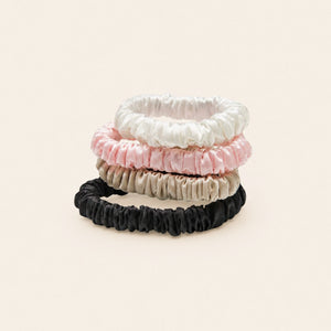 Mulberry Silk Skinny Scrunchies